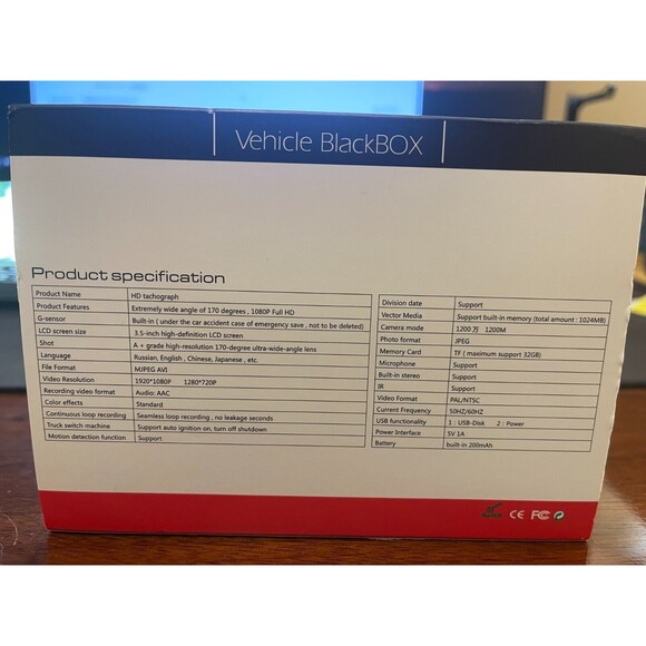 Vehicle BlackBox HD Tachograph Dash Cam 1080P HD Driving Recording 3 LCD Screen - Picture 3 of 3